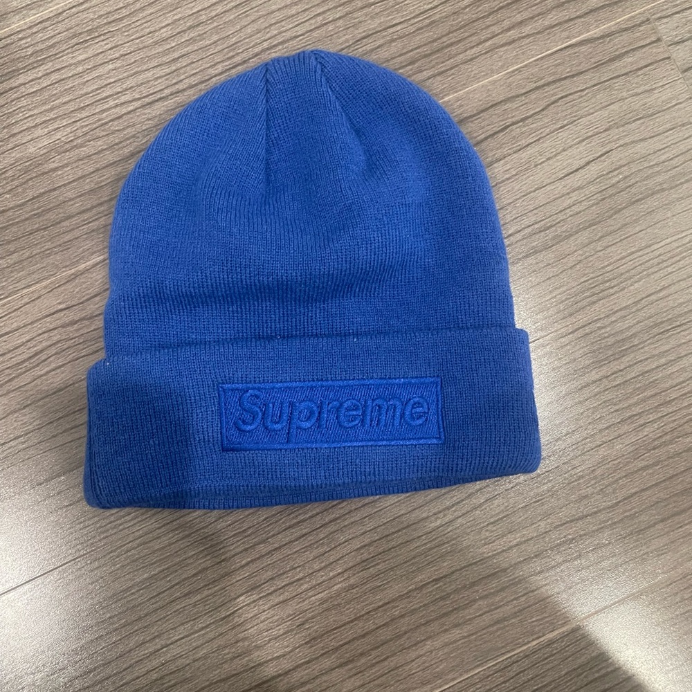 Blue supreme hat